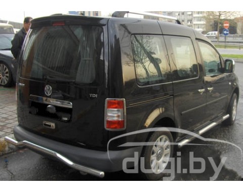 Защита заднего бампера (труба с изгибом) для Volkswagen Caddy 2004-2010